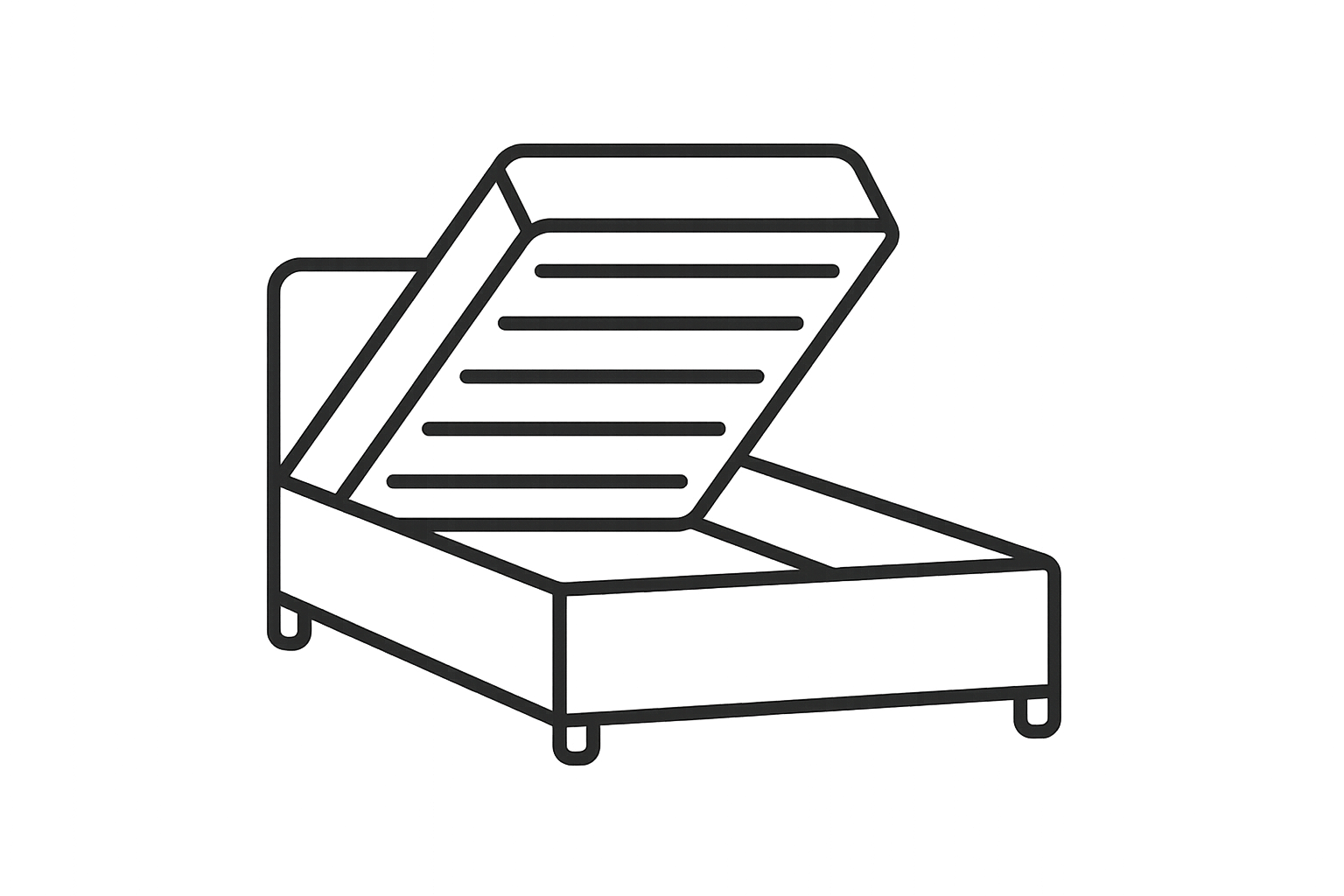 Small double Ottoman