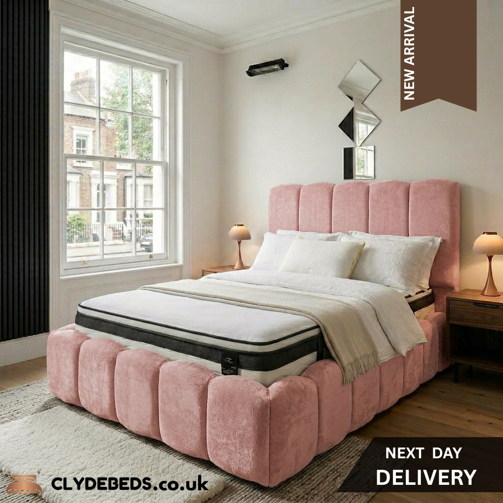 Bubble Frame Bed with 54" Bubble Line Headboard, Footboard and Side Frame