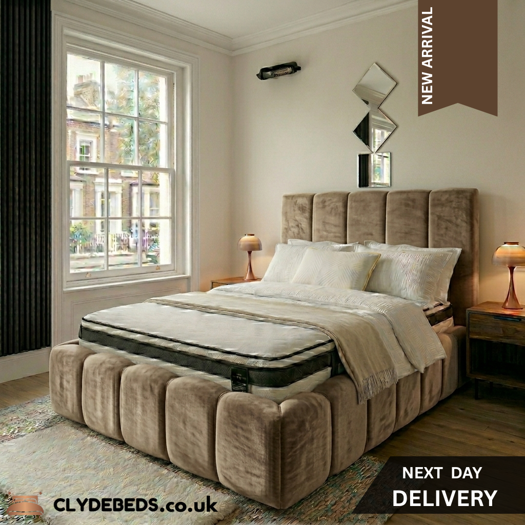 Bubble Frame Bed with 54" Bubble Line Headboard, Footboard and Side Frame