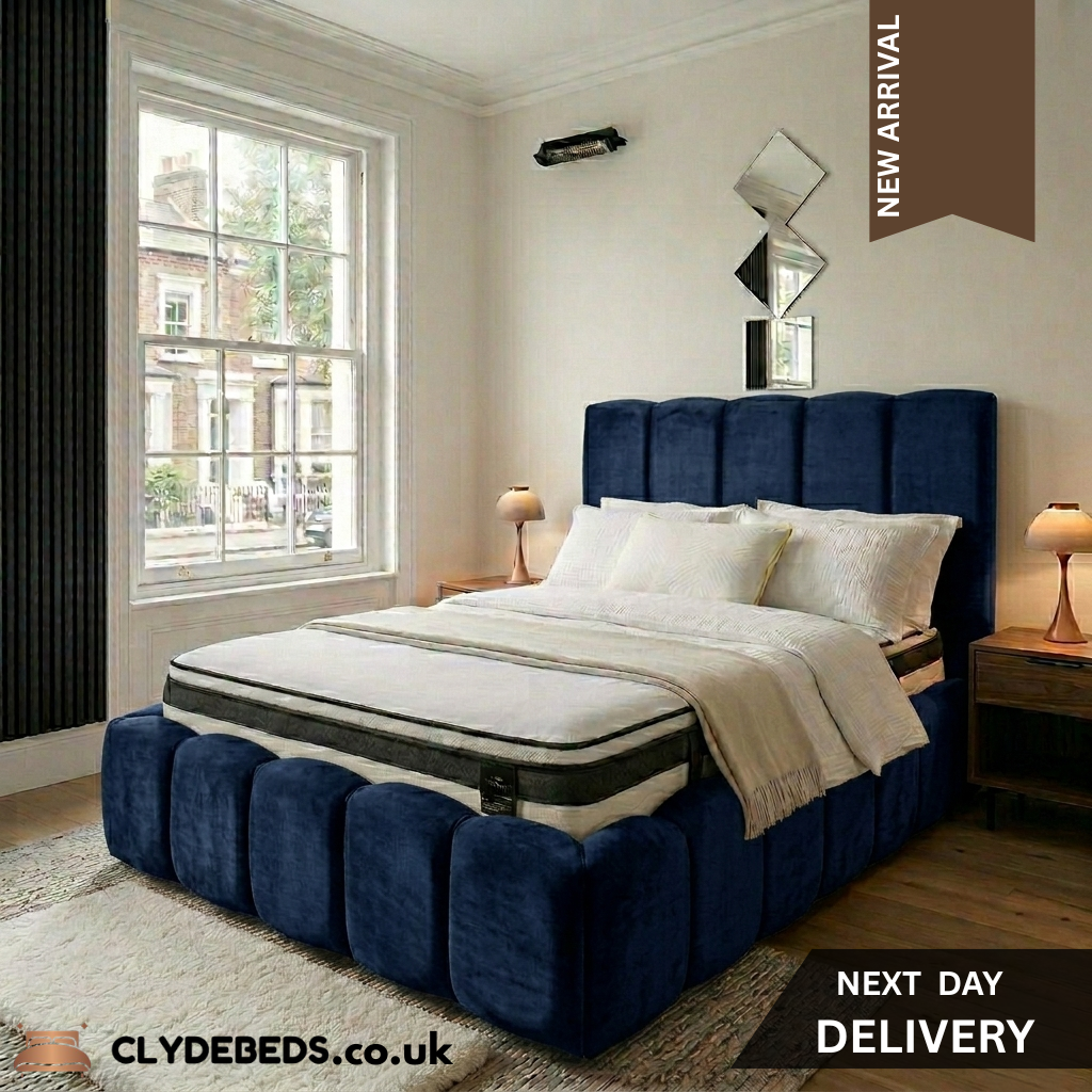 Bubble Frame Bed with 54" Bubble Line Headboard, Footboard and Side Frame