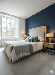 Zara Bed - 54 inches Zara Double Pipping Headboard