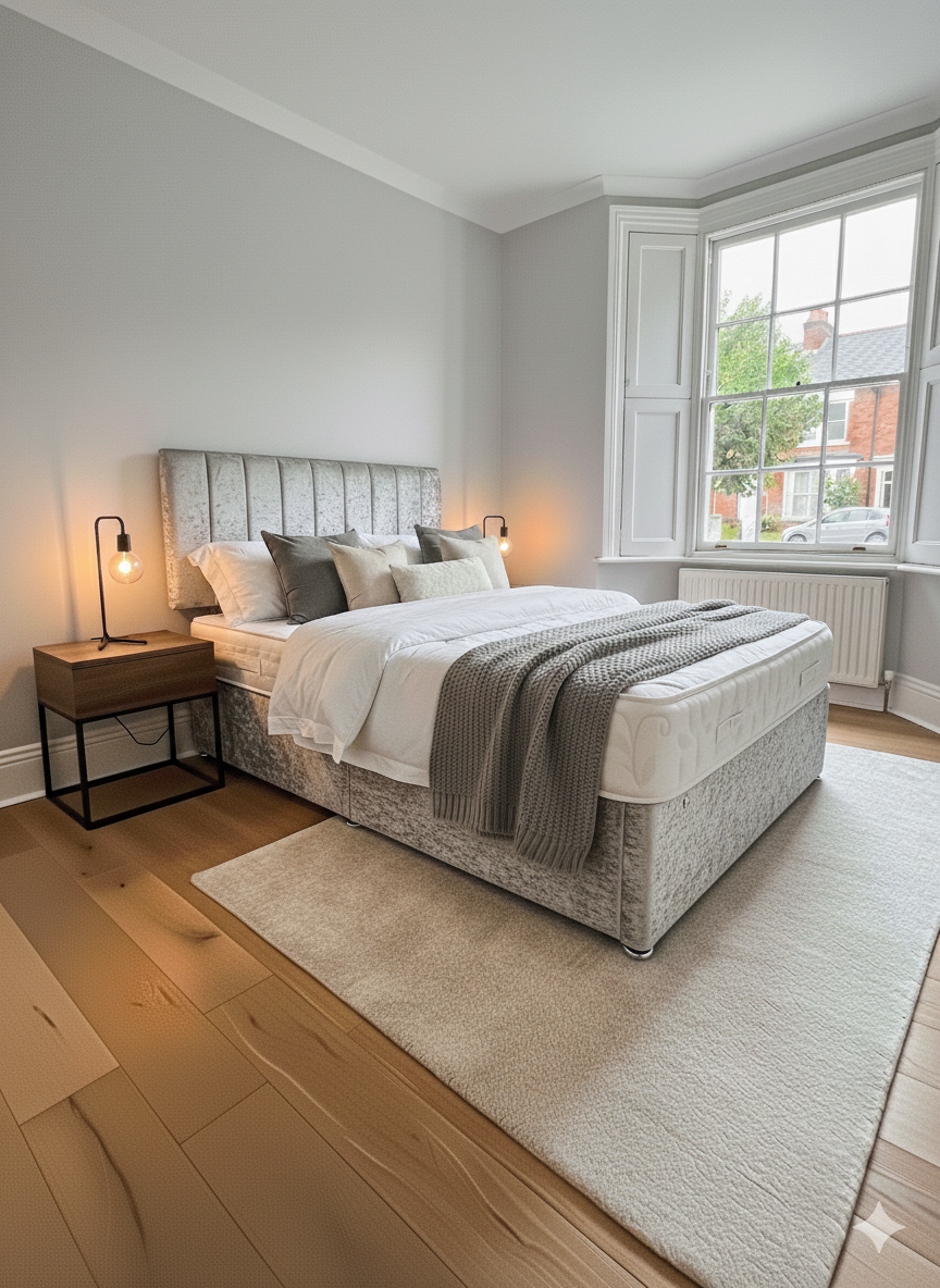 Divan Plush Velvet - 20 inches Headboard