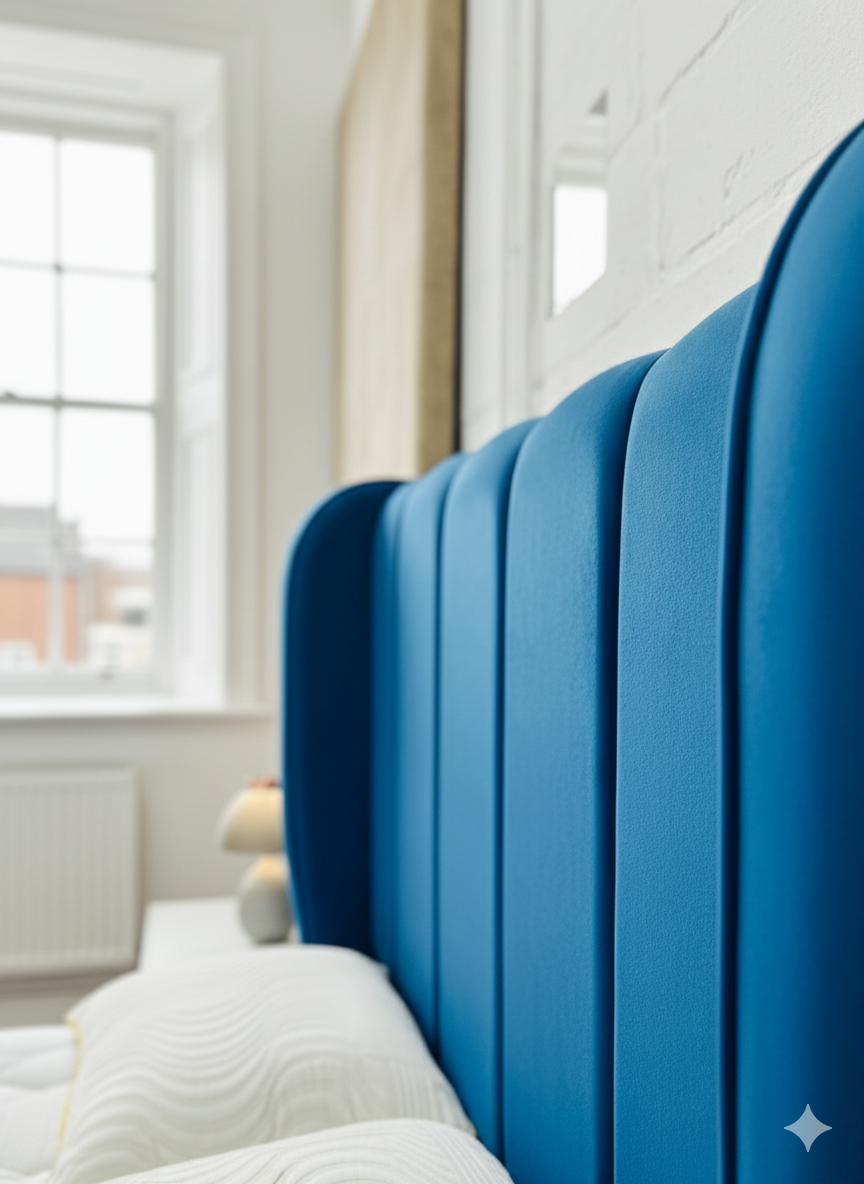 Valencia Frame bed - Thick Wings 54" Line Headboard