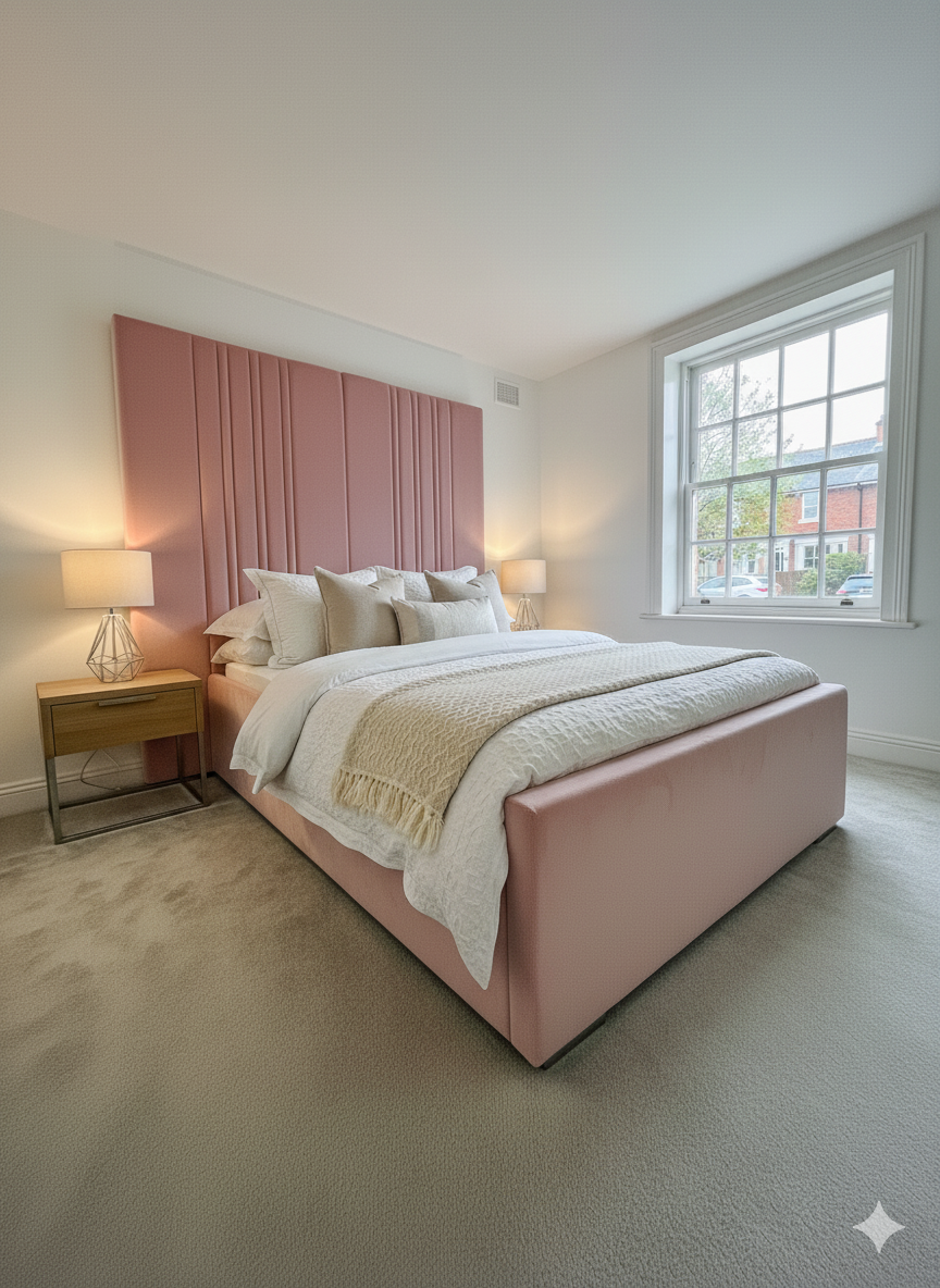 Frame bed - 84" inches line Extended Split Headboard