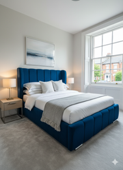 Valencia Frame bed - Thick Wings 54" Line Headboard