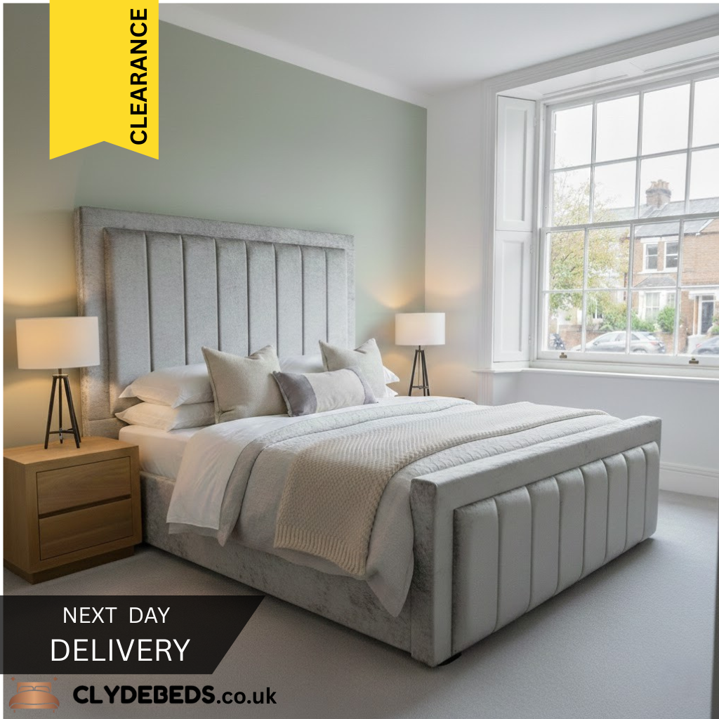 Iris Frame Bed - 54" Iris Headboard with Footboard | Lowest Price Guarantee | CLEARANCE | All Sizes Available