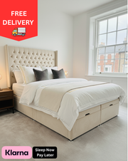 Wing Chesterfield Ottoman Bed - 54" Wing Chesterfield Headboard