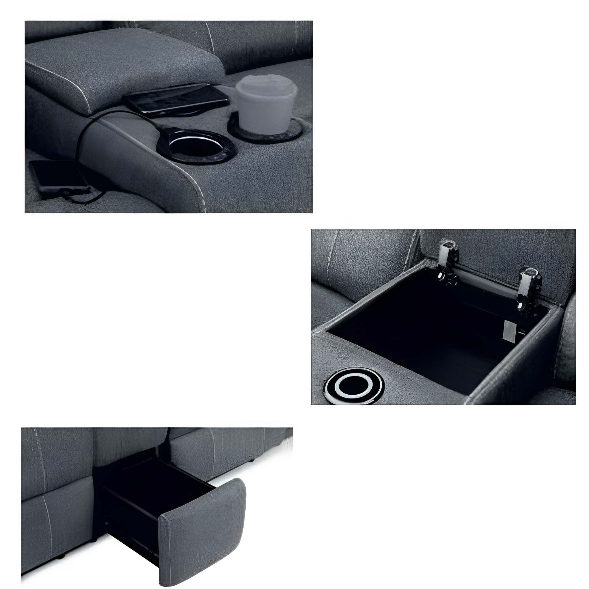 Sofa | Electric Recliner Sofa Suite with USB/USB-C, Wireless Charging, LED Light & Speakers