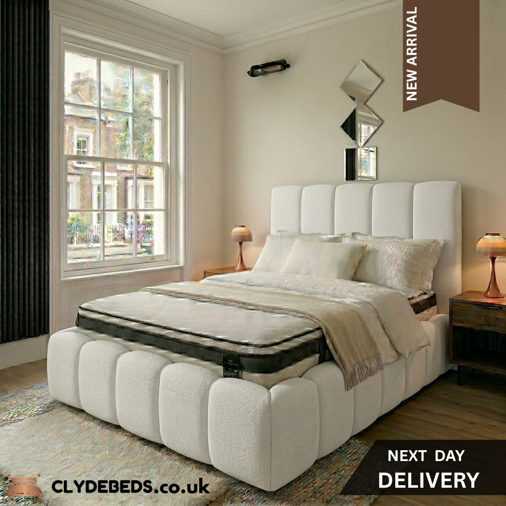 Bubble Frame Bed with 54" Bubble Line Headboard, Footboard and Side Frame