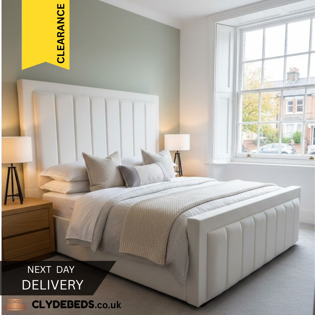 Iris Frame Bed - 54" Iris Headboard with Footboard | Lowest Price Guarantee | CLEARANCE | All Sizes Available