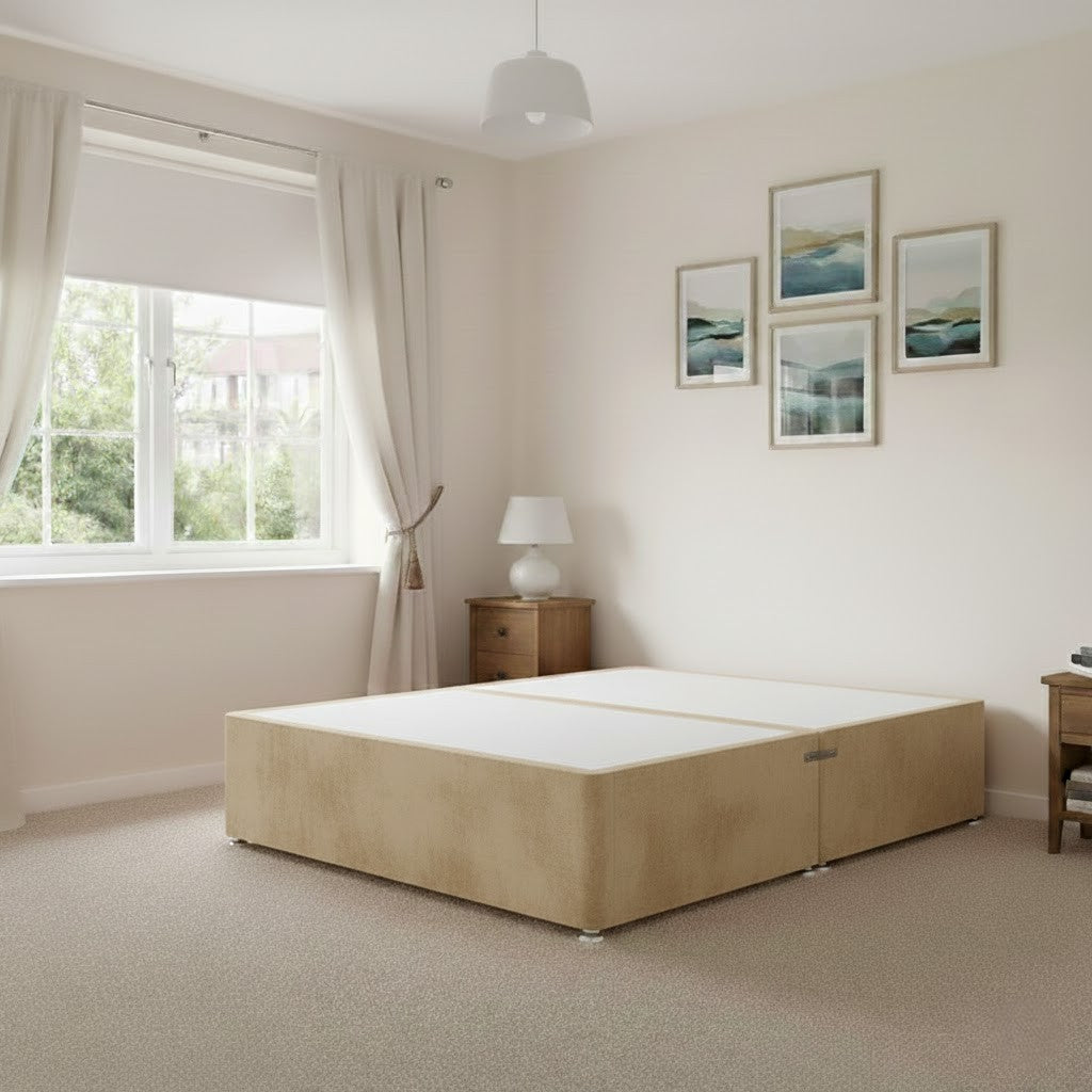 Divan Base ONLY  Plush Velvet All Colors and Sizes available