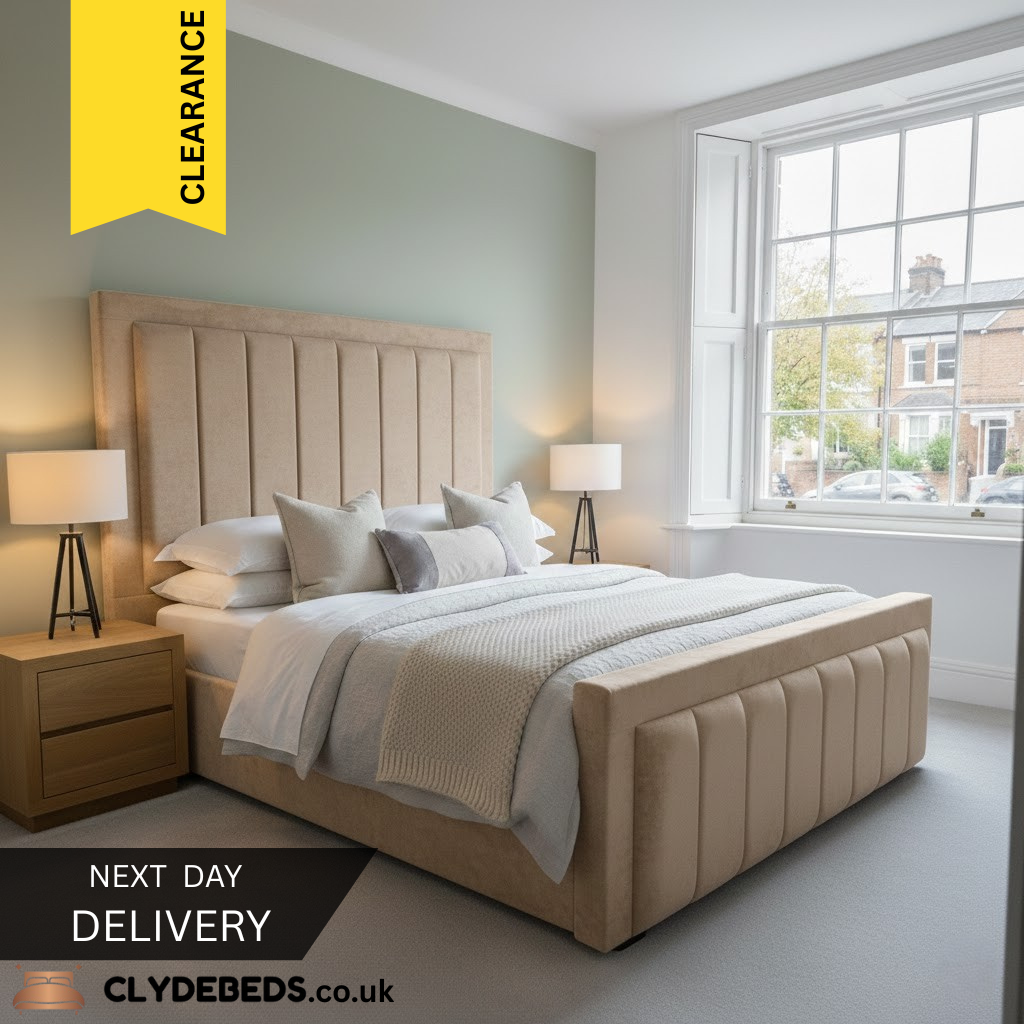 Iris Frame Bed - 54" Iris Headboard with Footboard | Lowest Price Guarantee | CLEARANCE | All Sizes Available