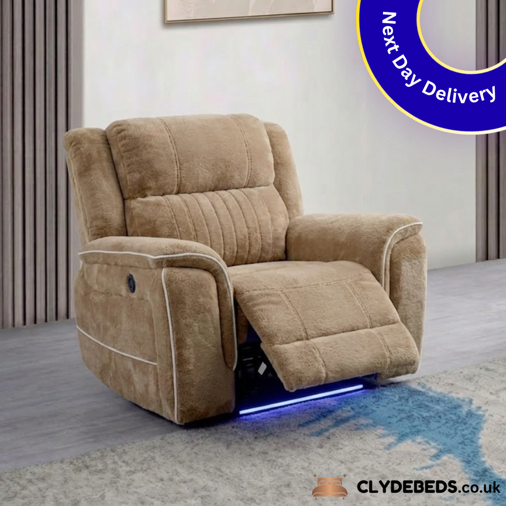Hanna Fabric Suite Sofa - 3 seats 2 and 1 seats | Electric Sofa