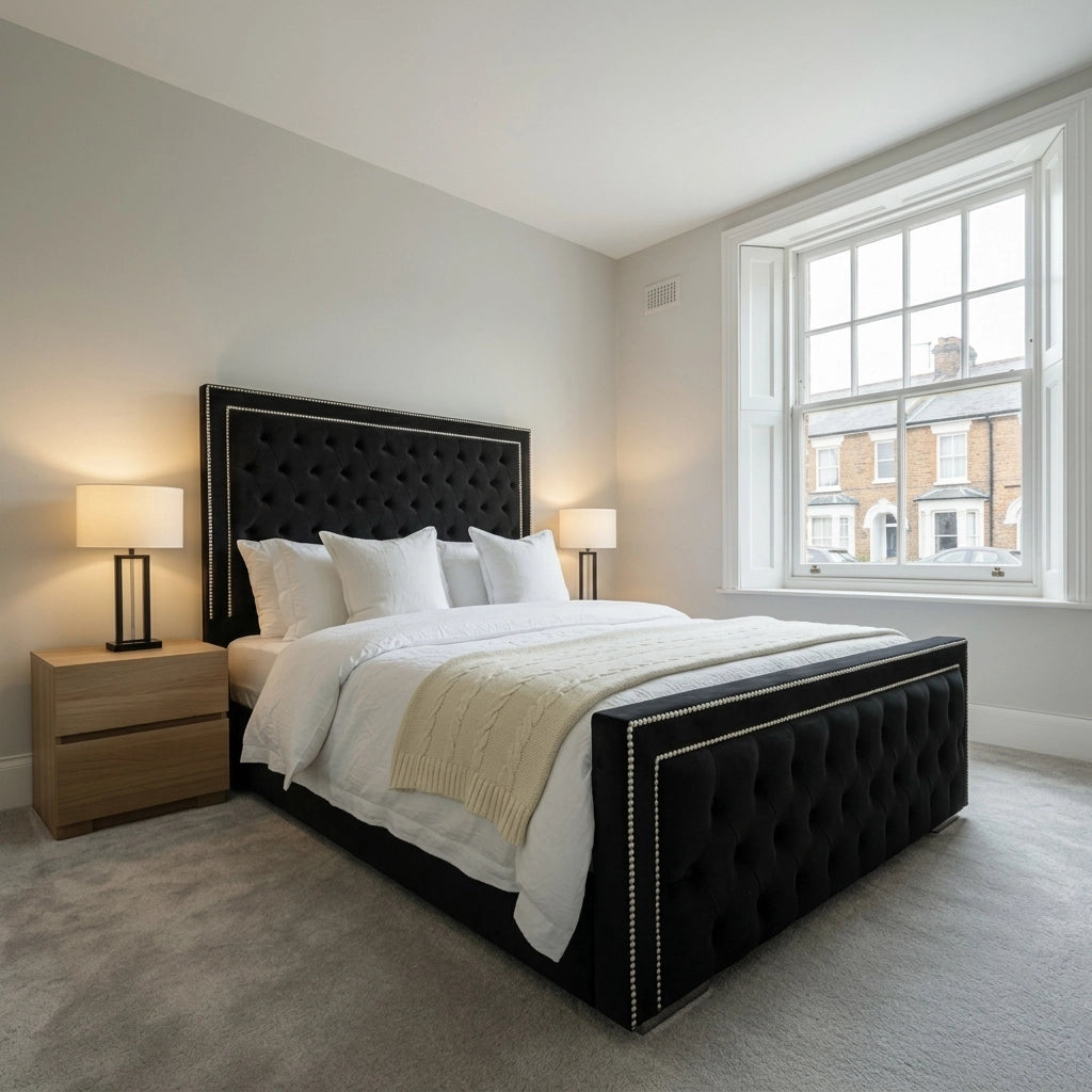 Black Stylo bed frame