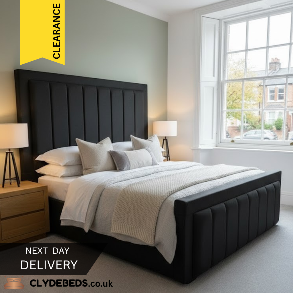 Iris Frame Bed - 54" Iris Headboard with Footboard | Lowest Price Guarantee | CLEARANCE | All Sizes Available