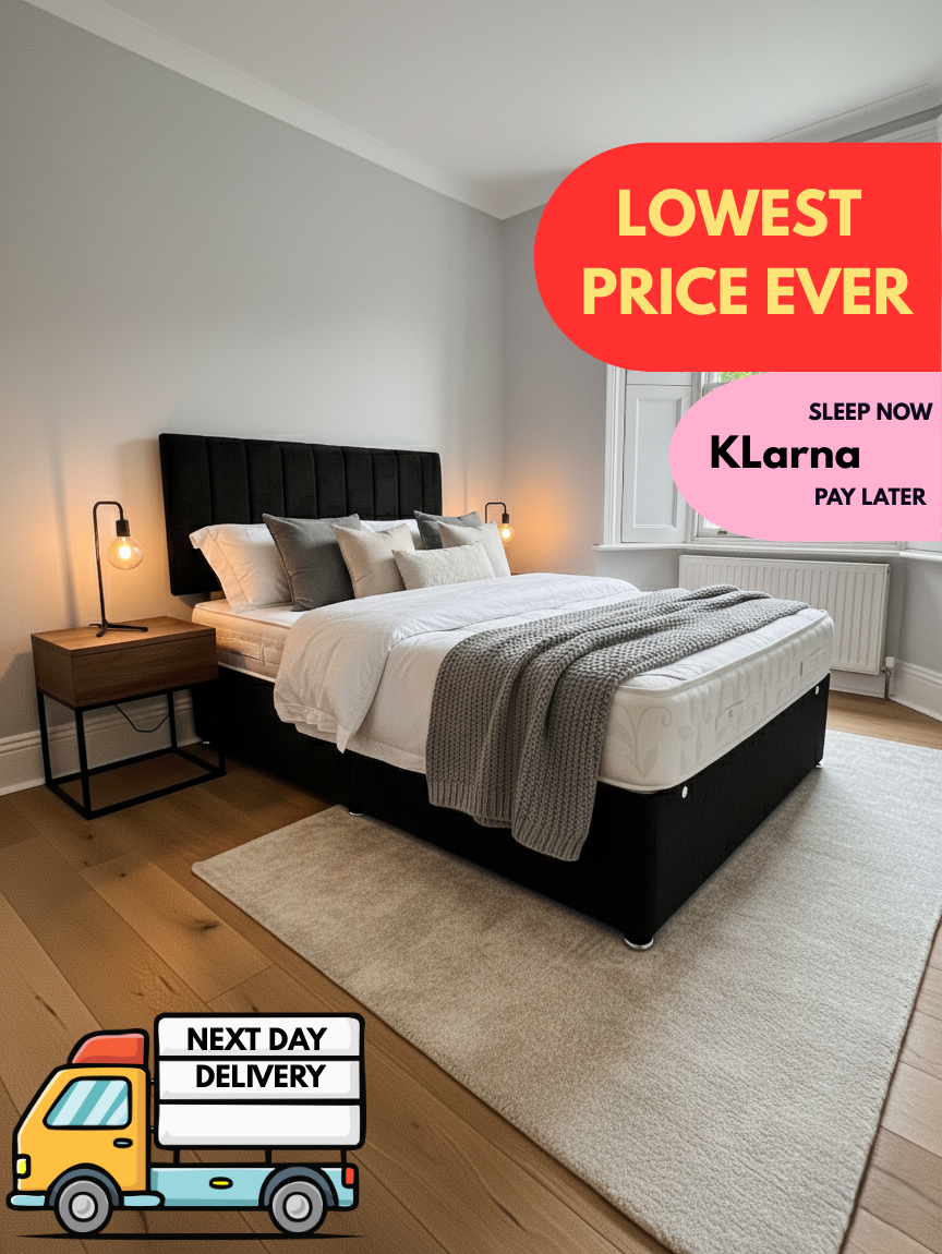 Divan Bed Lowest Price Guaranty | Lowest in Price Premium in Quality | Storage Options | All Sizes | Next Day Delivery