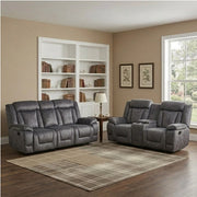 BUNUS grey fabric 3 and 2 seater sofa set