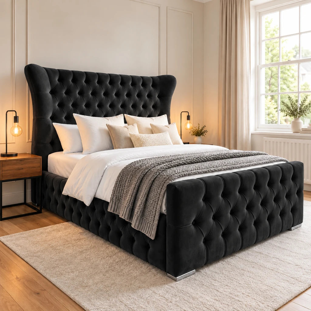 Black Butterfly bed frame