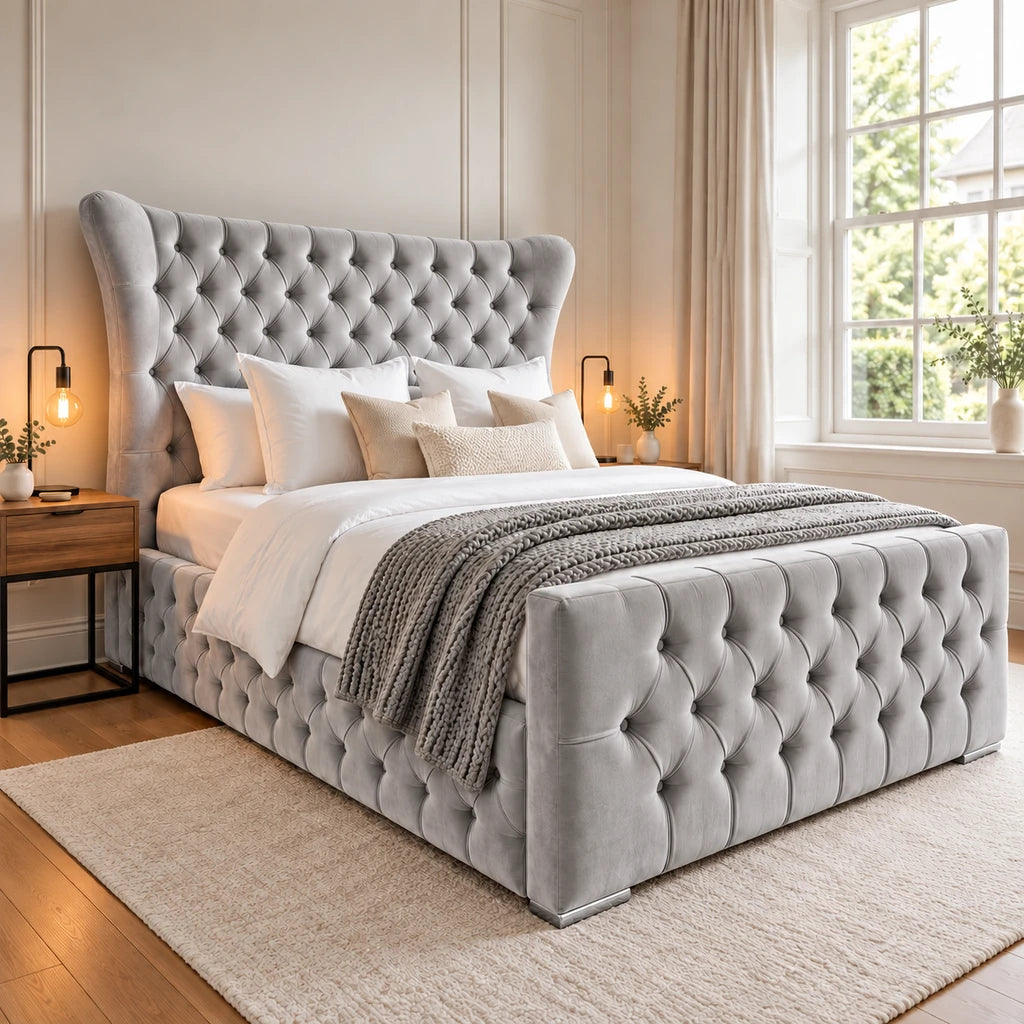 Silver Butterfly bed frame