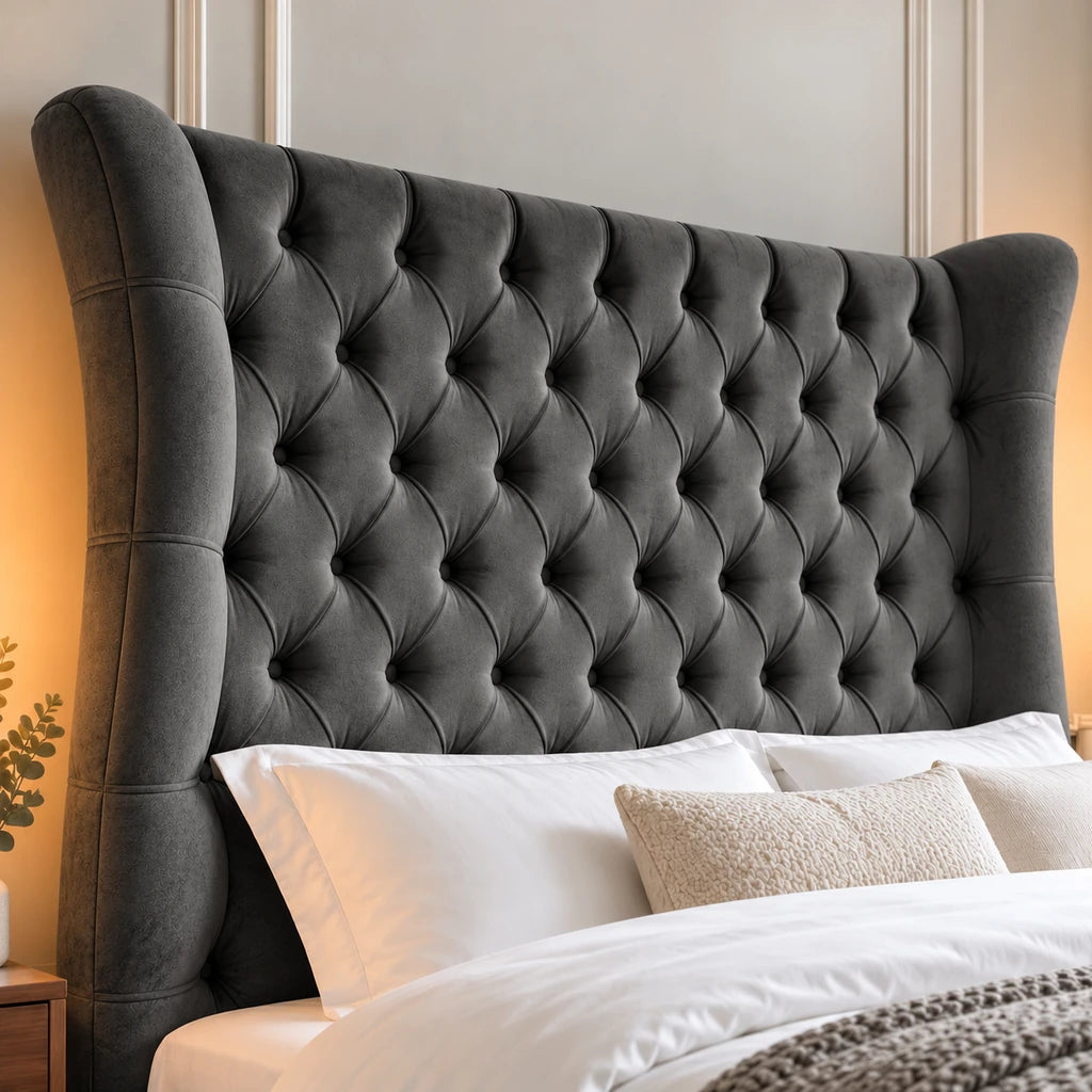 Butterfly Plush Bed Frame with Memory Foam Mattress