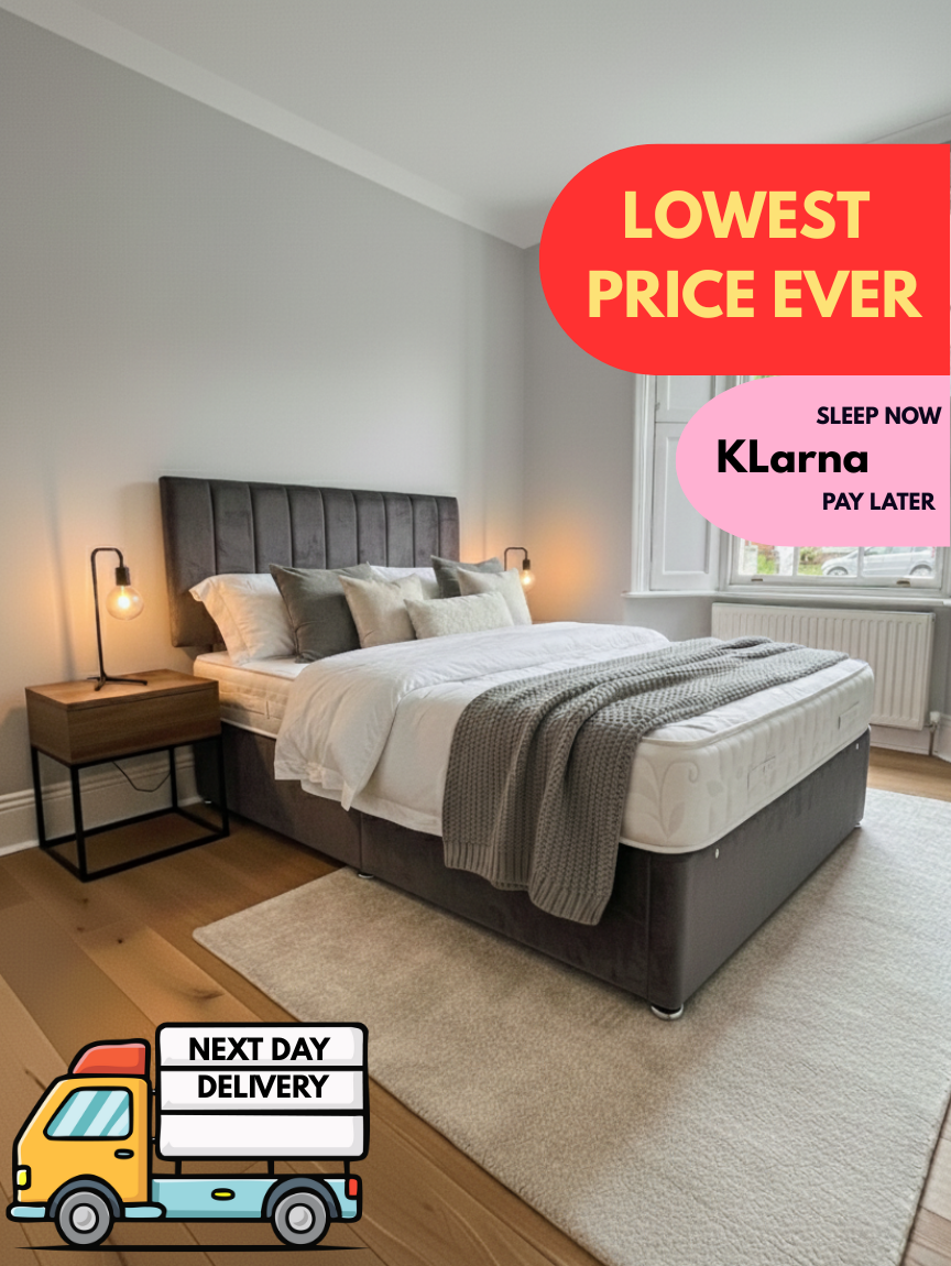 Divan Bed Lowest Price Guaranty | Lowest in Price Premium in Quality | Storage Options | All Sizes | Next Day Delivery