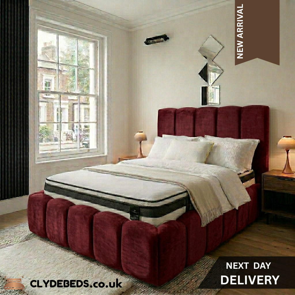 Bubble Frame Bed with 54" Bubble Line Headboard, Footboard and Side Frame