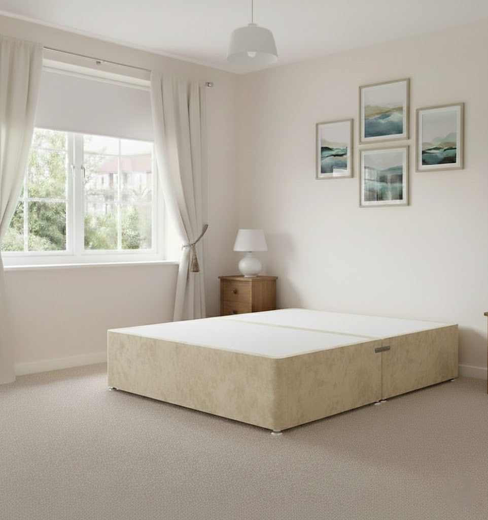 Divan Base ONLY  Plush Velvet All Colors and Sizes available