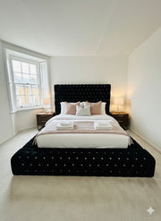 Ambassador Frame Bed - Full chesterfield with 64" headboard