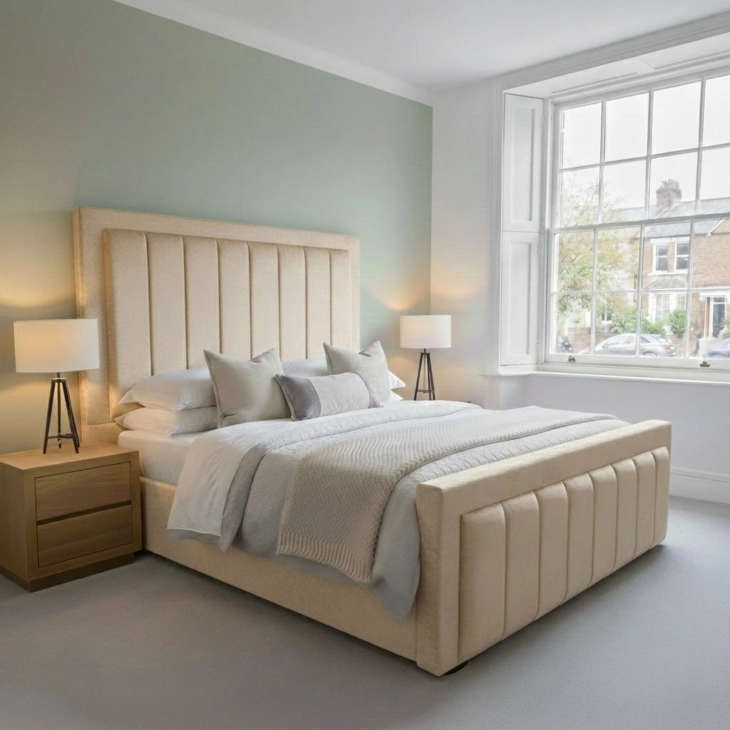 Iris Bed Frame in plush cream