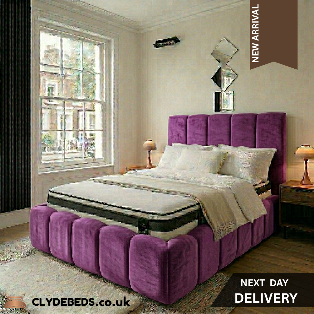 Bubble Frame Bed with 54" Bubble Line Headboard, Footboard and Side Frame