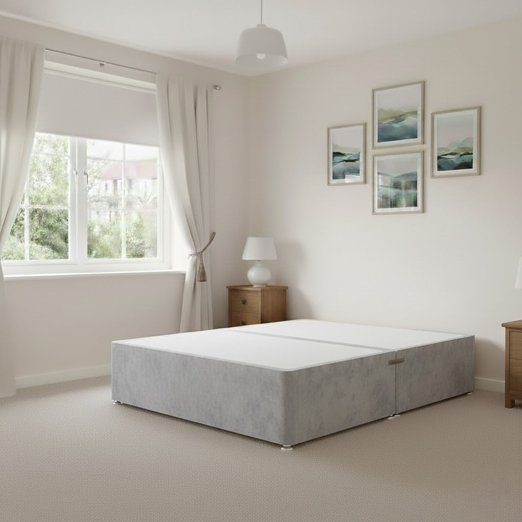 Divan Base ONLY  Plush Velvet All Colors and Sizes available