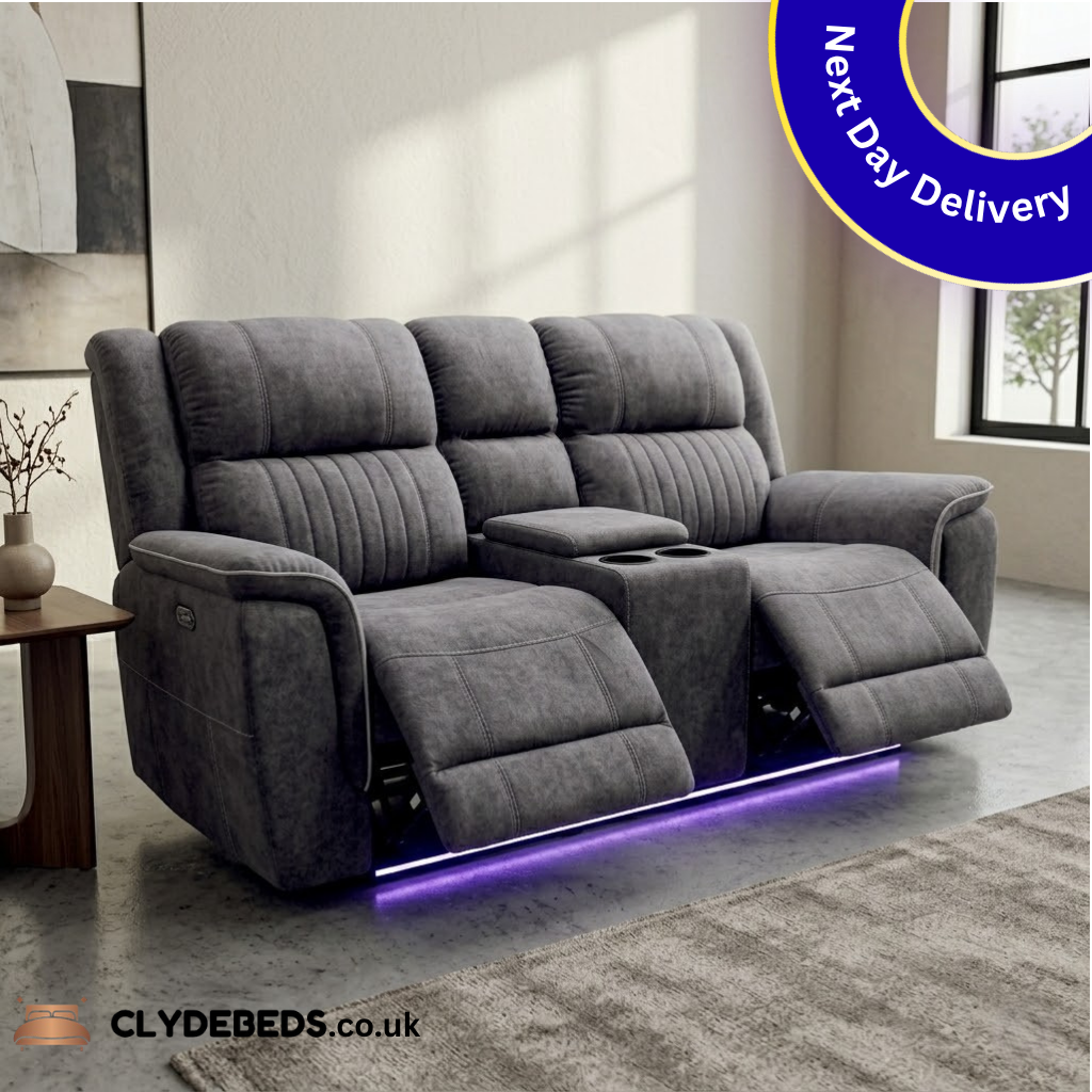 Hanna Fabric Suite Sofa - 3 seats 2 and 1 seats | Electric Sofa