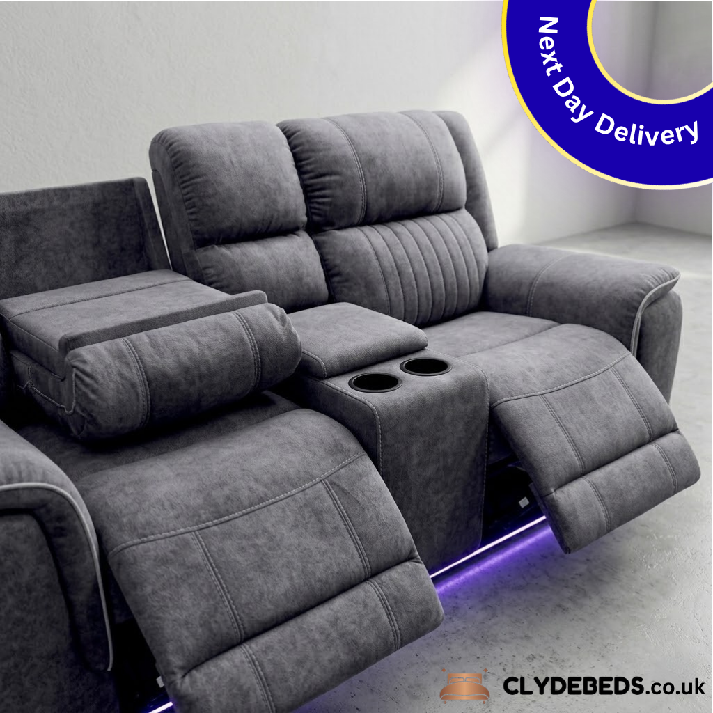 Hanna Fabric Suite Sofa - 3 seats 2 and 1 seats | Electric Sofa