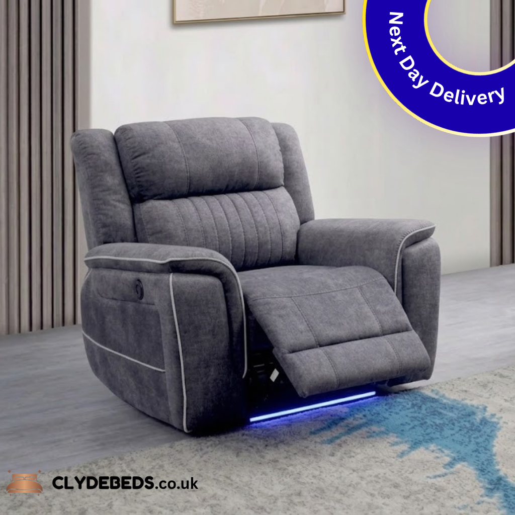 Hanna Fabric Suite Sofa - 3 seats 2 and 1 seats | Electric Sofa