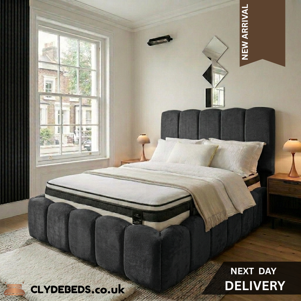 Bubble Frame Bed with 54" Bubble Line Headboard, Footboard and Side Frame