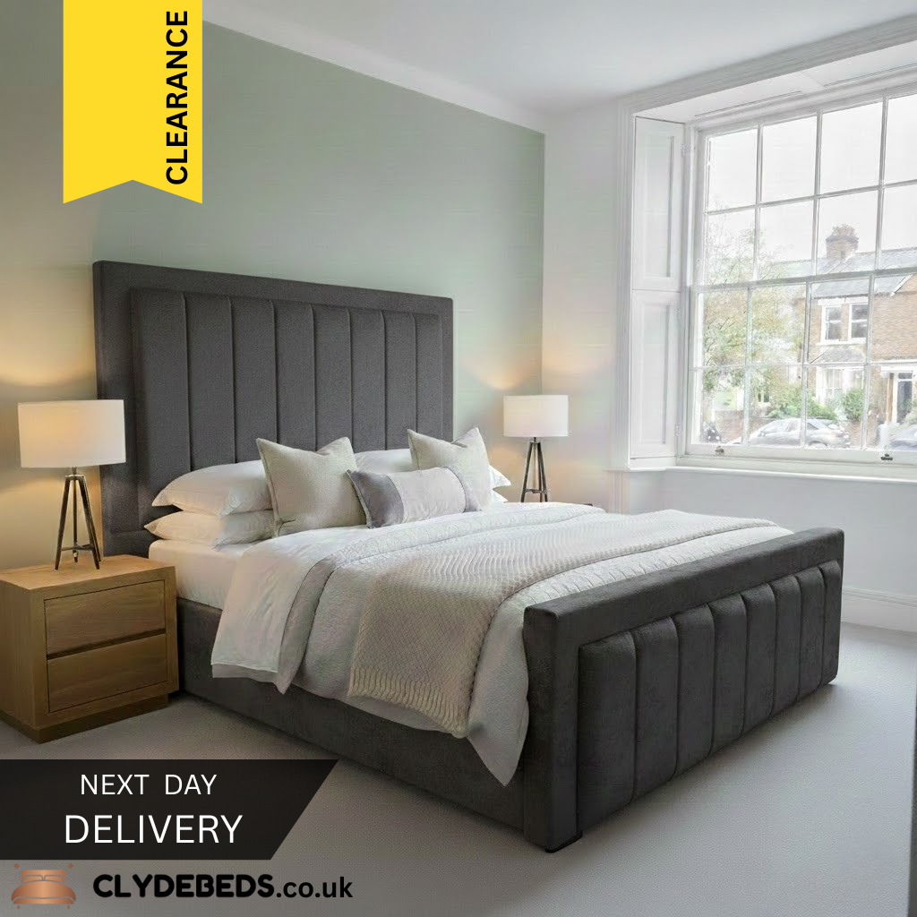 Iris Frame Bed - 54" Iris Headboard with Footboard | Lowest Price Guarantee | CLEARANCE | All Sizes Available