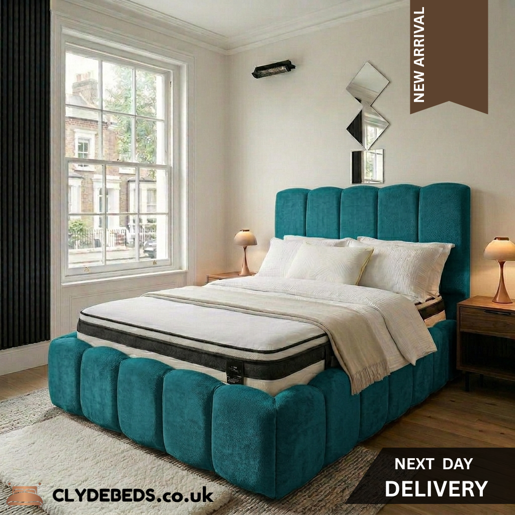 Bubble Frame Bed with 54" Bubble Line Headboard, Footboard and Side Frame